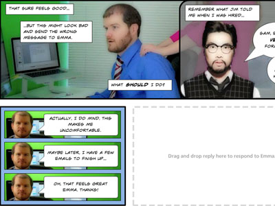 broken co-worker interactive demo